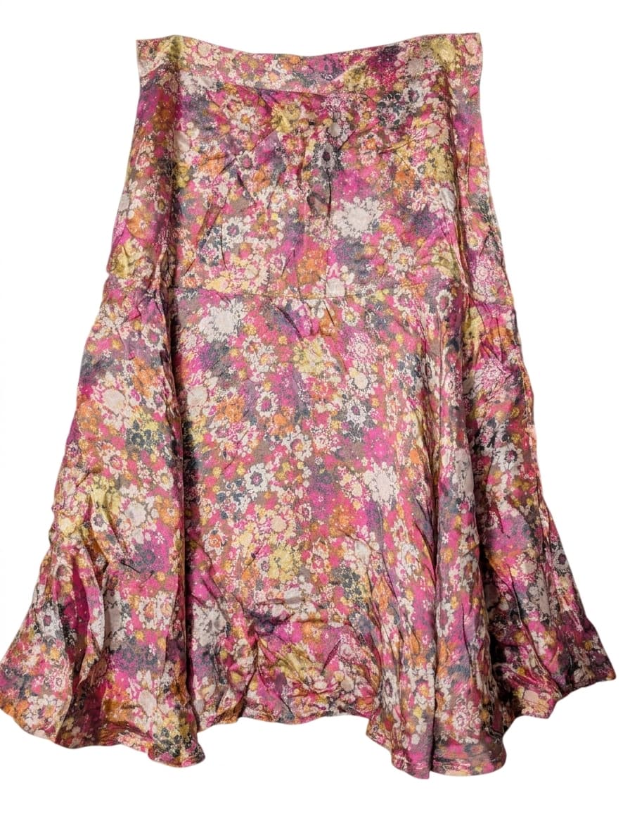 Scanlan & Theodore Floral Midi Skirt - Button Front — photo 1 of 7