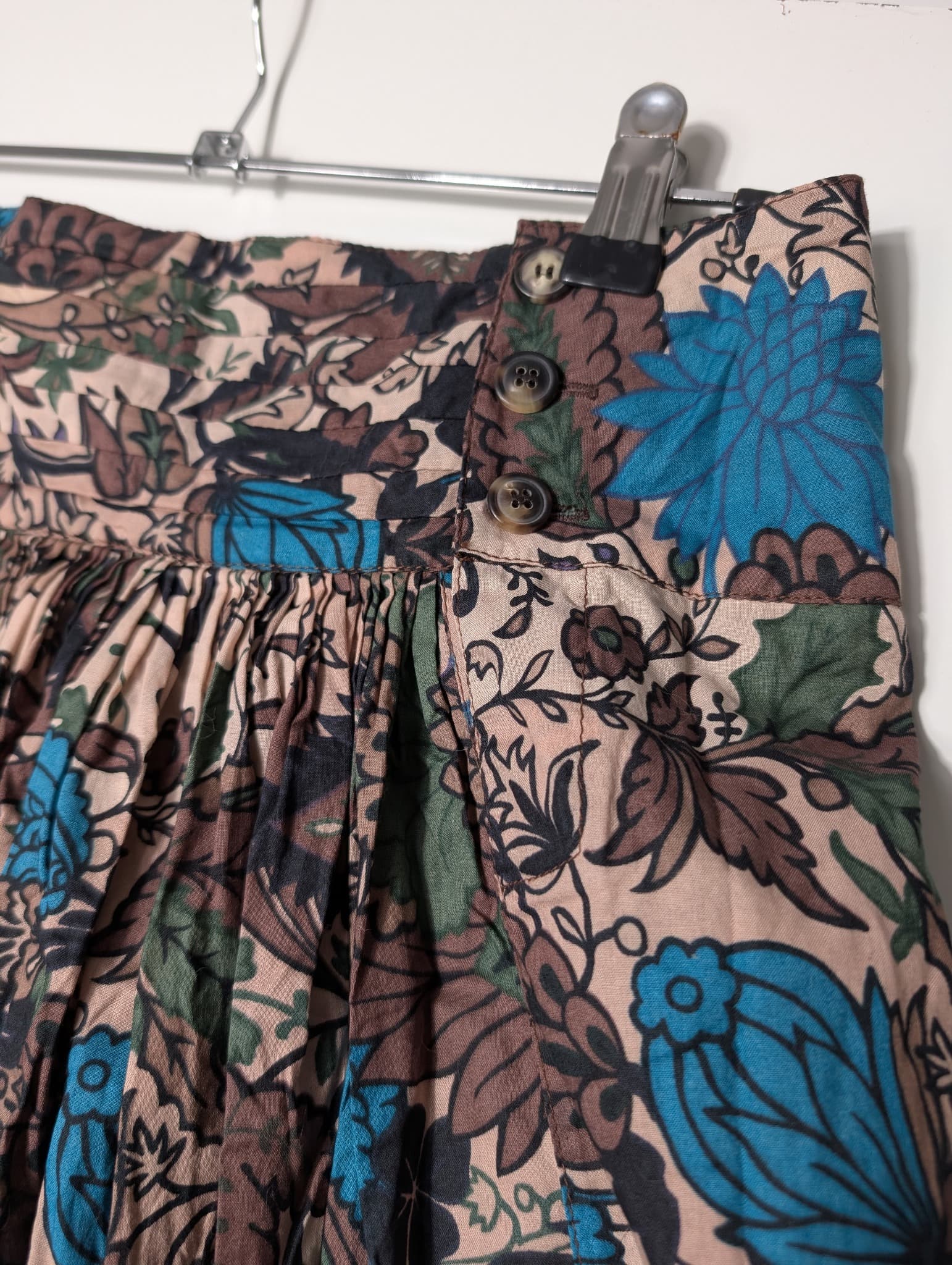 Scanlan Theodore Floral Pleated Midi Skirt Multicolour — photo 3 of 7