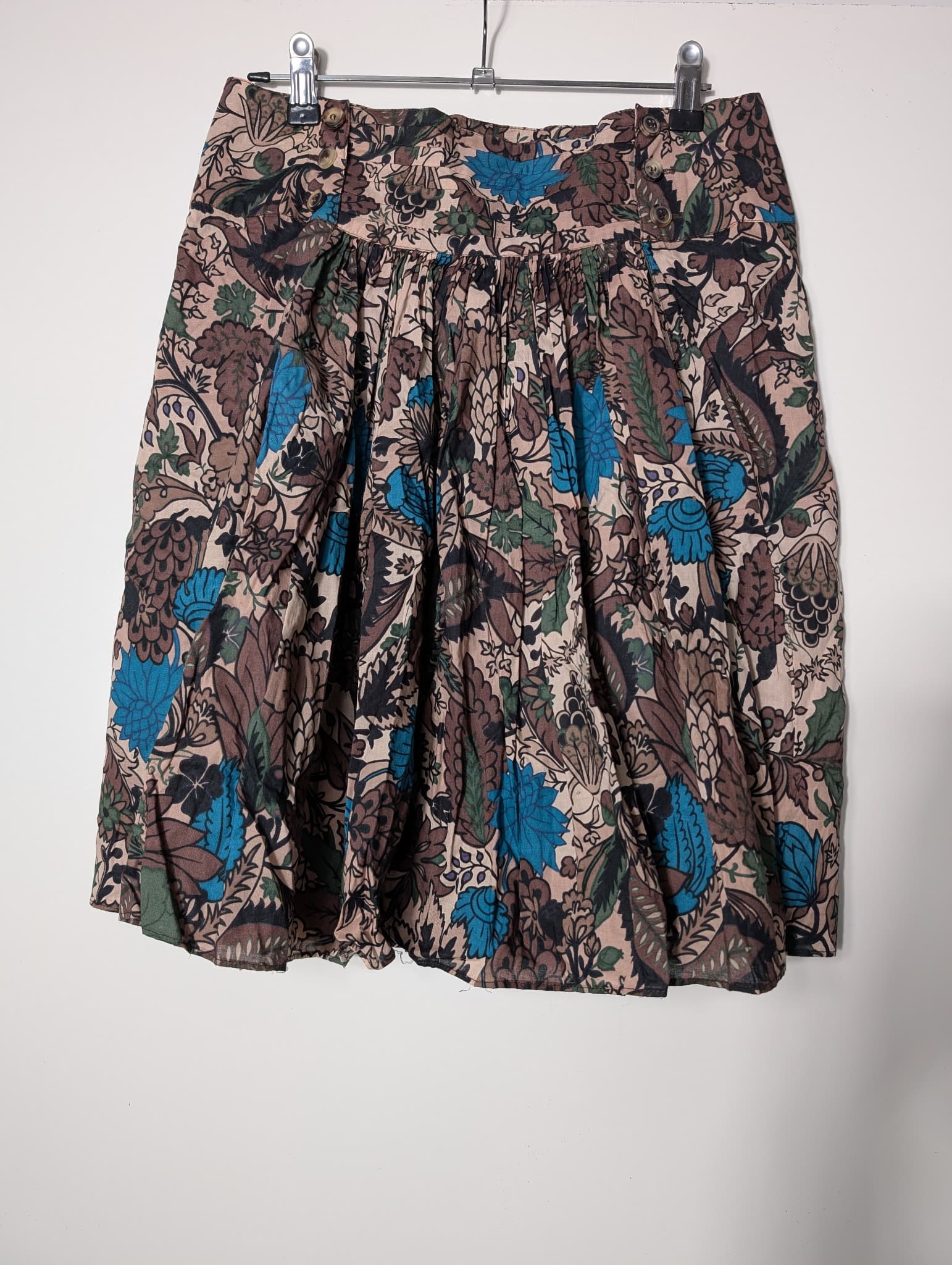 Scanlan Theodore Floral Pleated Midi Skirt Multicolour — photo 4 of 7