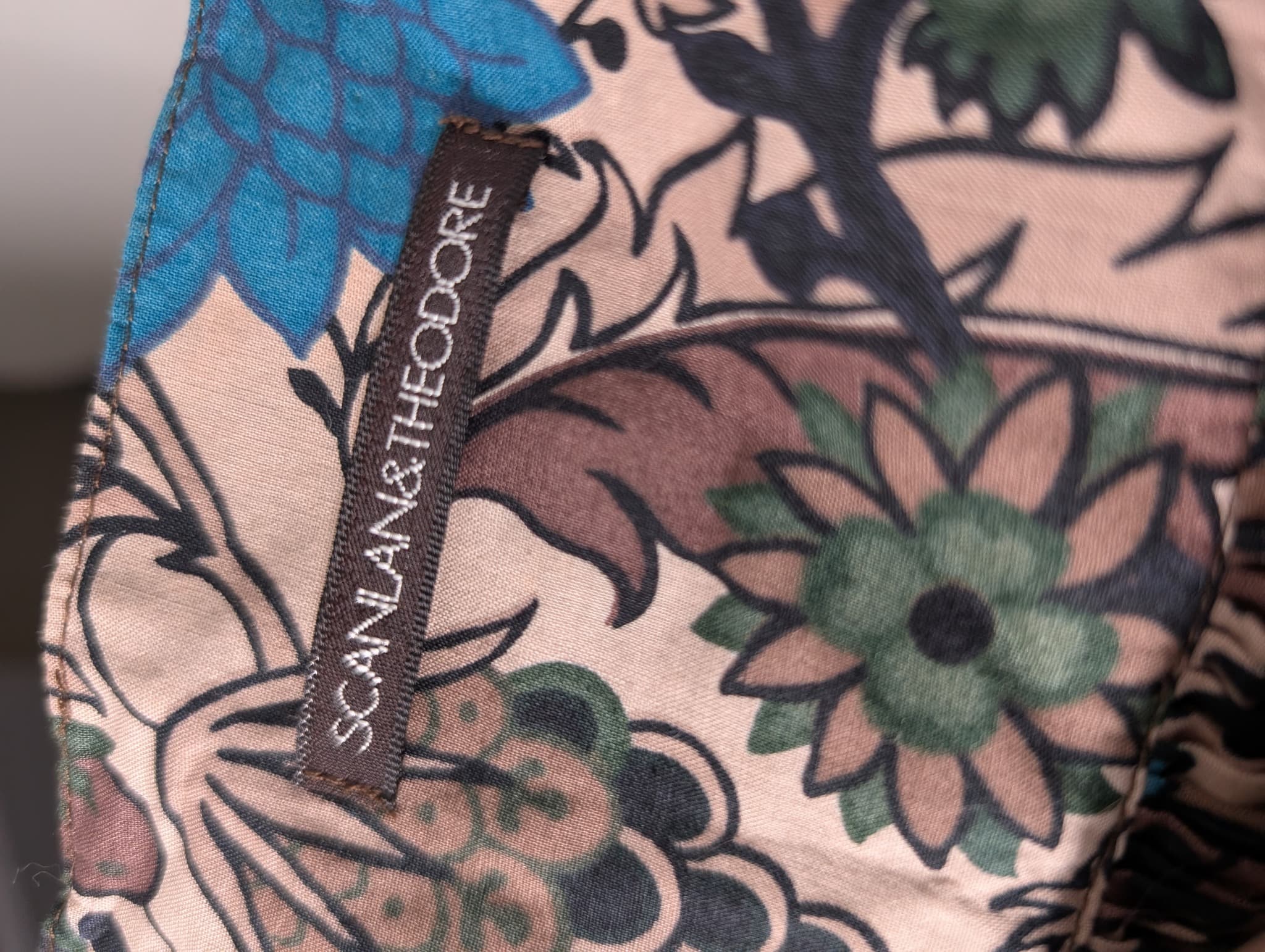 Scanlan Theodore Floral Pleated Midi Skirt Multicolour — photo 5 of 7