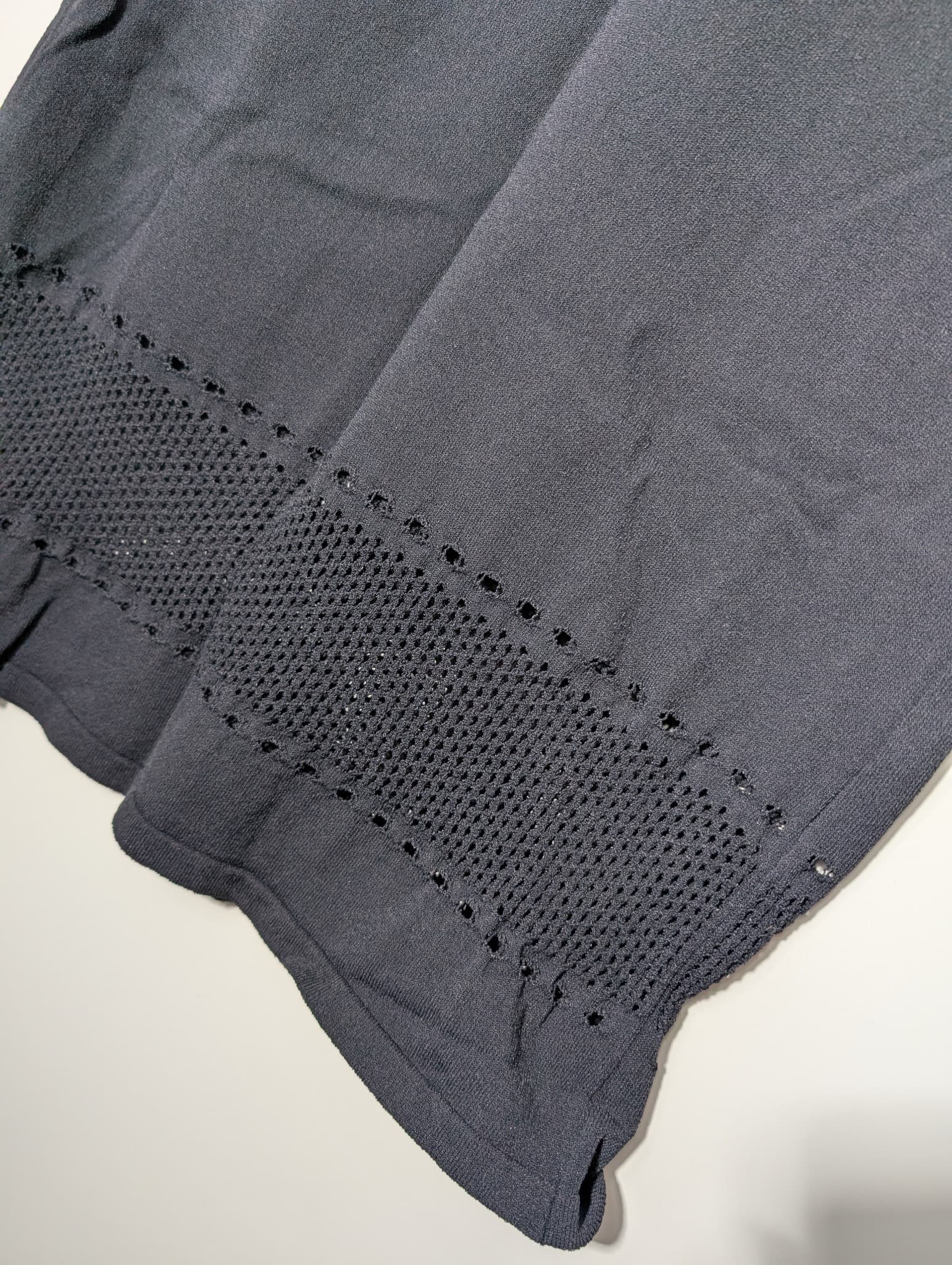 Scanlan Theodore Knit Dress Black Pointelle Detail Size M — photo 2 of 13