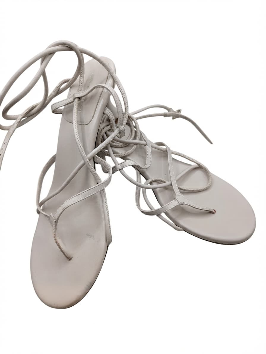 Scanlan Theodore Lace-Up Thong Sandals Beige Leather EU 40 — photo 1 of 8