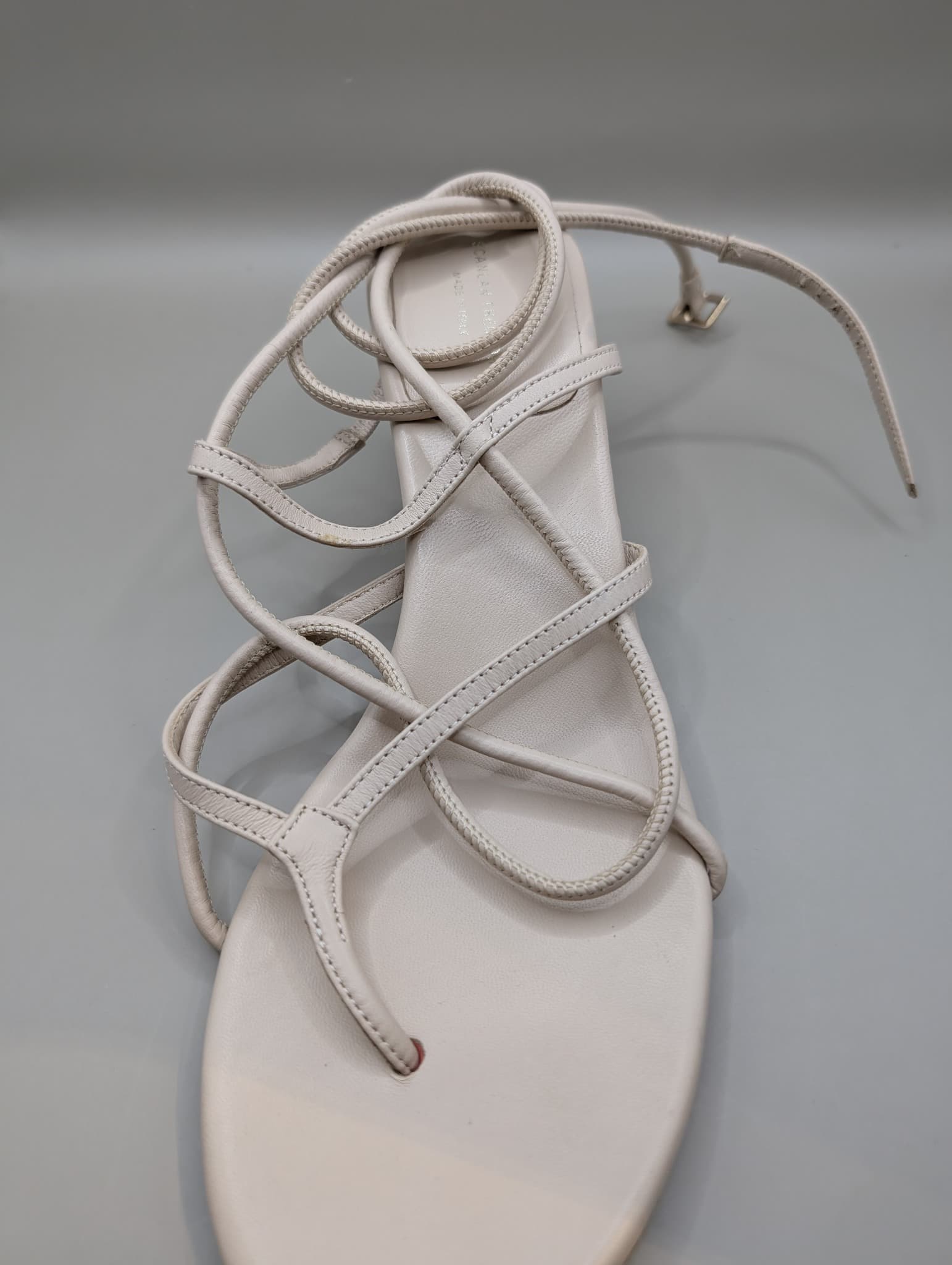 Scanlan Theodore Lace-Up Thong Sandals Beige Leather EU 40 — photo 5 of 8