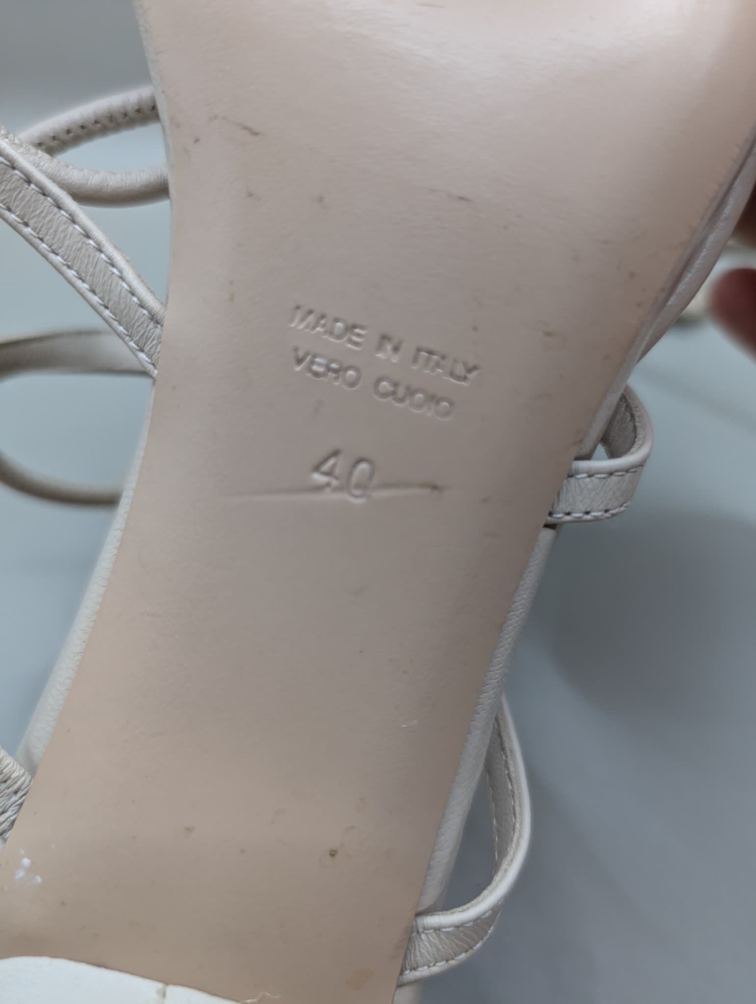 Scanlan Theodore Lace-Up Thong Sandals Beige Leather EU 40 — photo 7 of 8