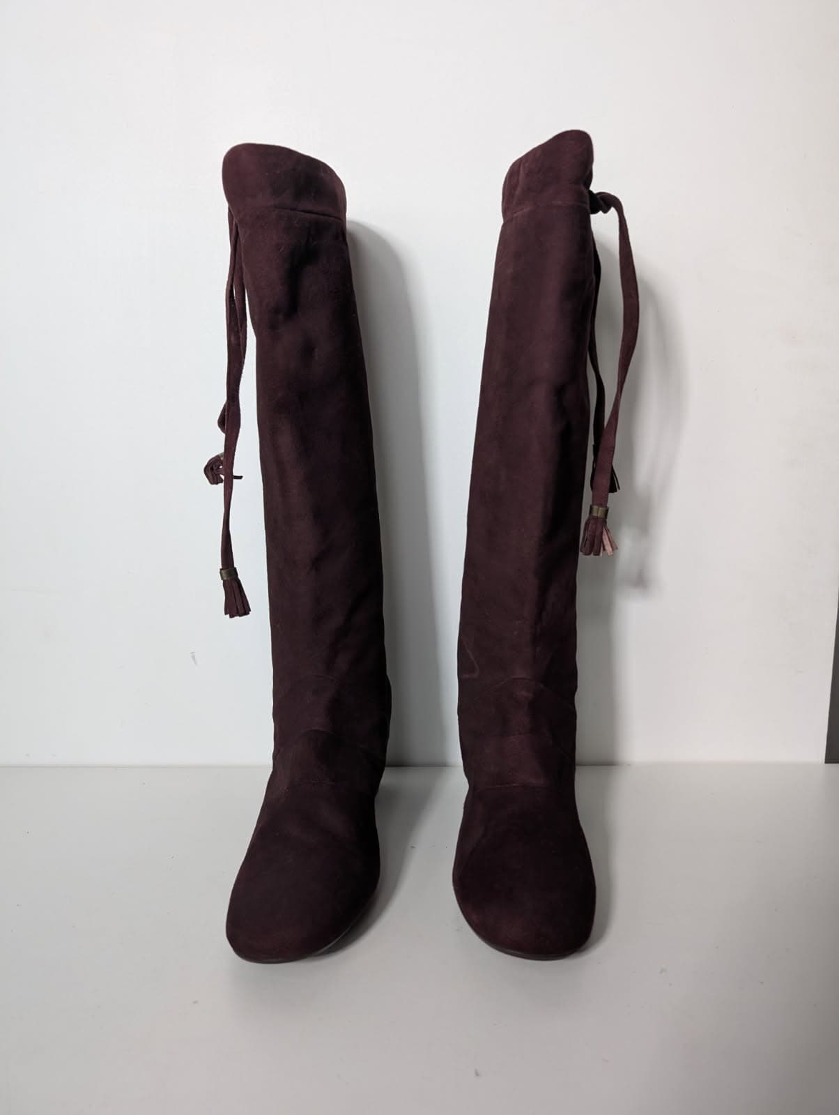 Scanlan & Theodore Suede Knee High Boots - Made In Italy - EU 38 — photo 1 of 8