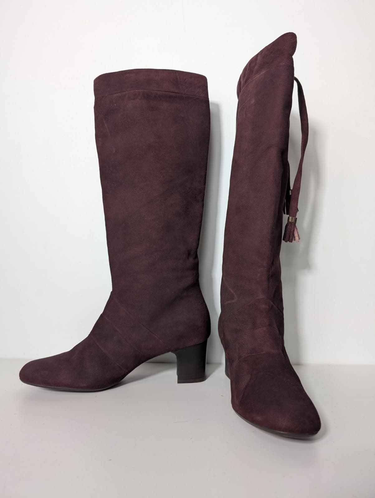 Scanlan & Theodore Suede Knee High Boots - Made In Italy - EU 38 — photo 3 of 8