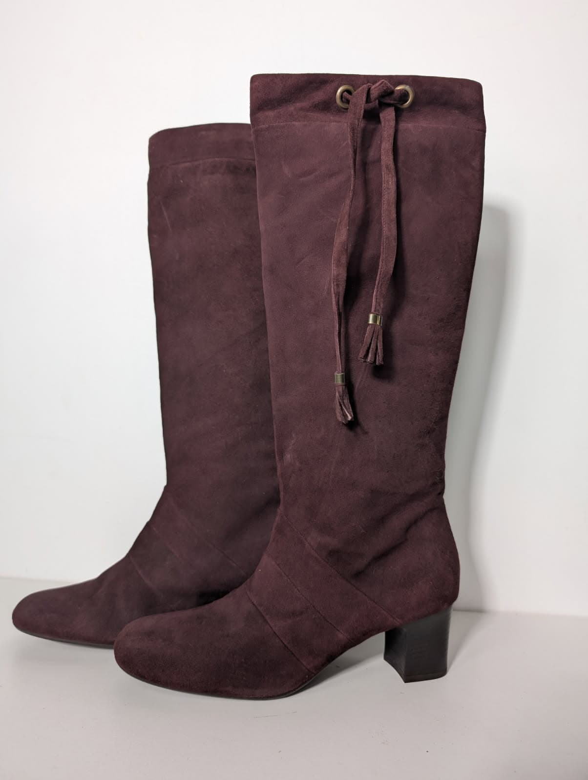 Scanlan & Theodore Suede Knee High Boots - Made In Italy - EU 38 — photo 7 of 8