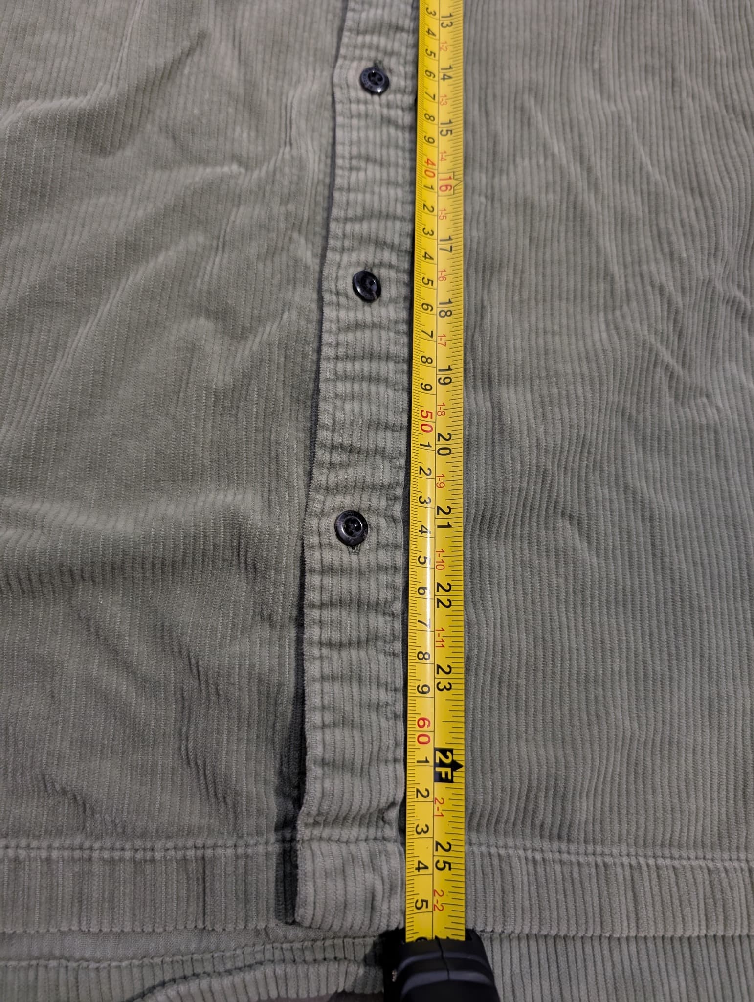 Scotch & Soda Corduroy Button-Down Shirt Olive Green Men's Small — photo 8 of 10