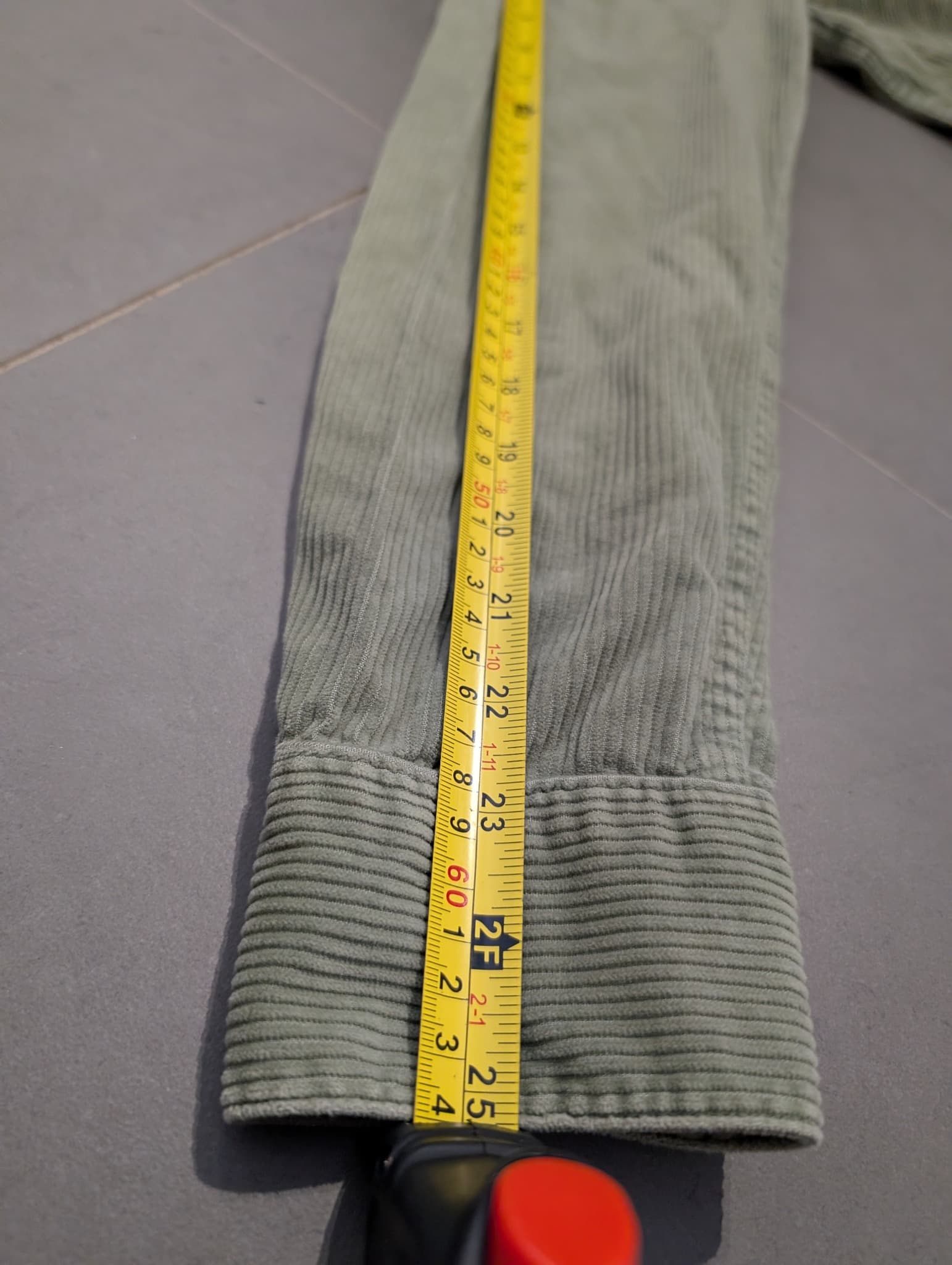 Scotch & Soda Corduroy Button-Down Shirt Olive Green Men's Small — photo 9 of 10