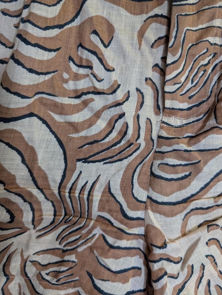 Scotch & Soda Linen Zebra Print Shorts Brown Size S — photo 2 of 9