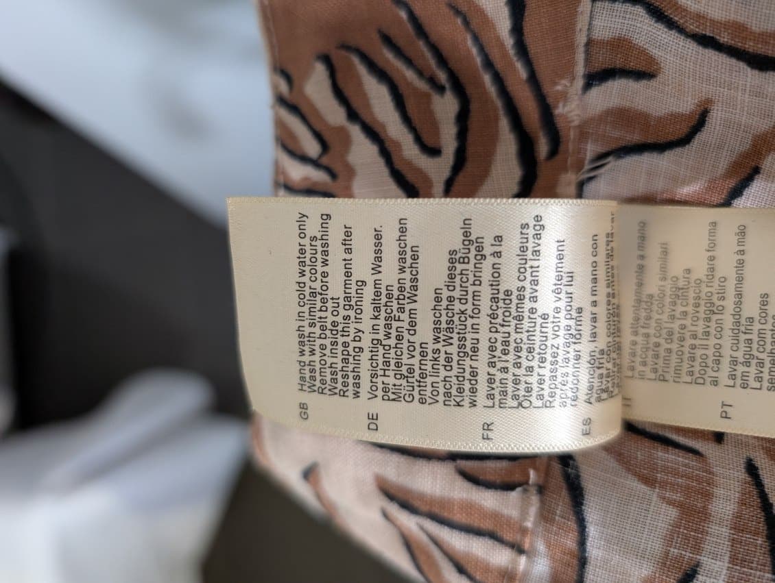 Scotch & Soda Linen Zebra Print Shorts Brown Size S — photo 9 of 9