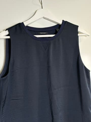 Scotch & Soda Maison Scotch Sleeveless Layered Top Navy Size P — photo 3 of 7