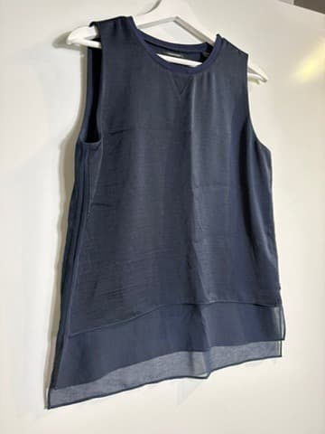 Scotch & Soda Maison Scotch Sleeveless Layered Top Navy Size P — photo 4 of 7