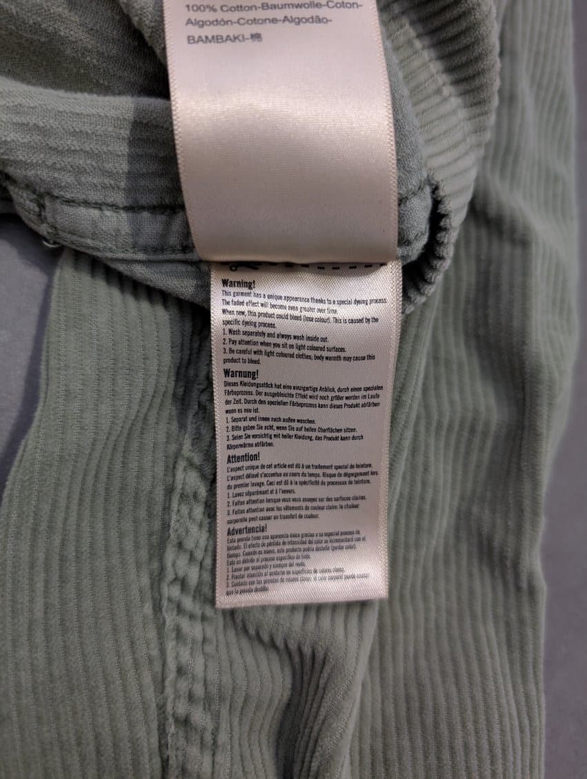 Scotch & Soda Men's Olive Green Corduroy Button-Down Shirt — photo 4 of 10