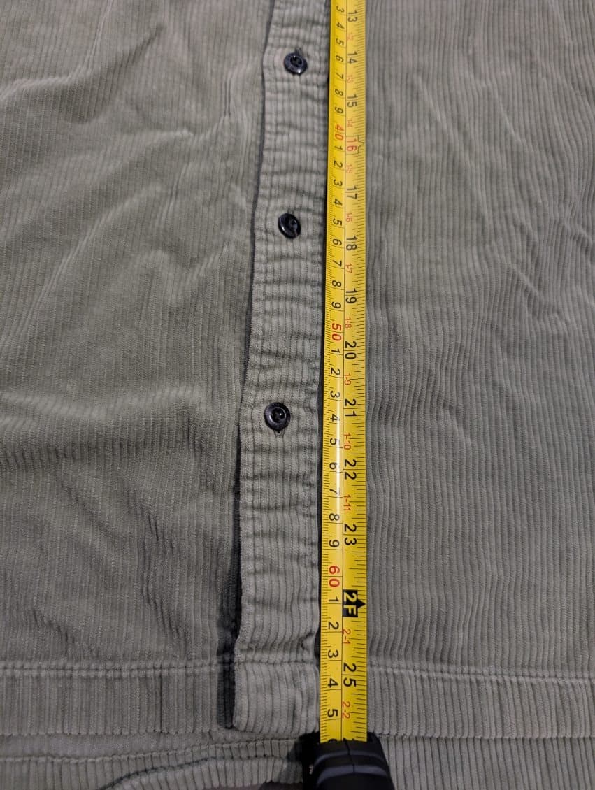 Scotch & Soda Men's Olive Green Corduroy Button-Down Shirt — photo 7 of 10