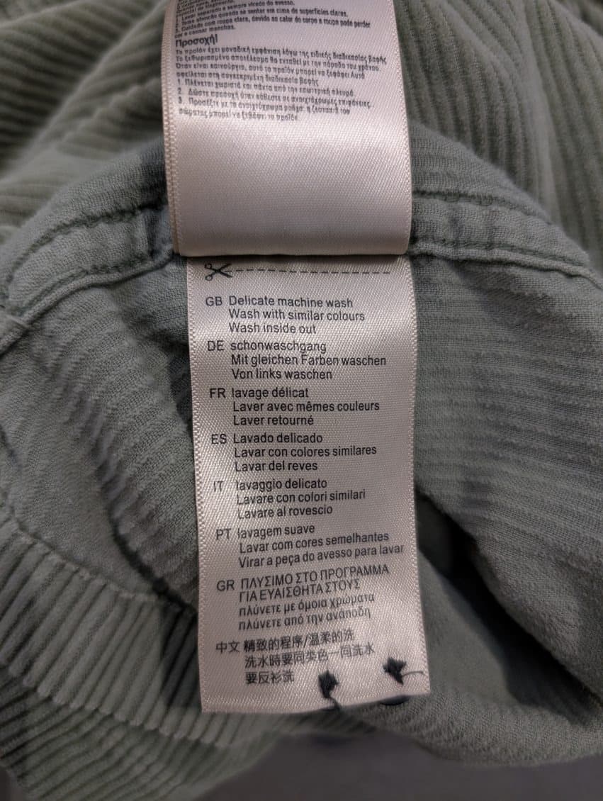 Scotch & Soda Men's Olive Green Corduroy Button-Down Shirt — photo 8 of 10