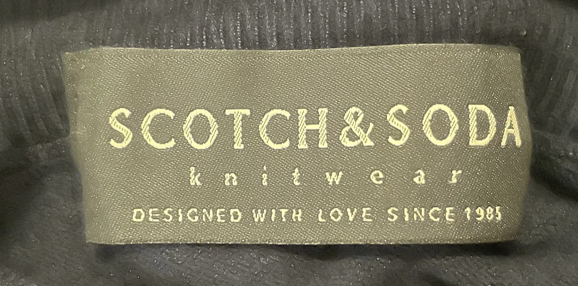 Scotch & Soda Navy Blue Ribbed Turtleneck Sweater — photo 5 of 5