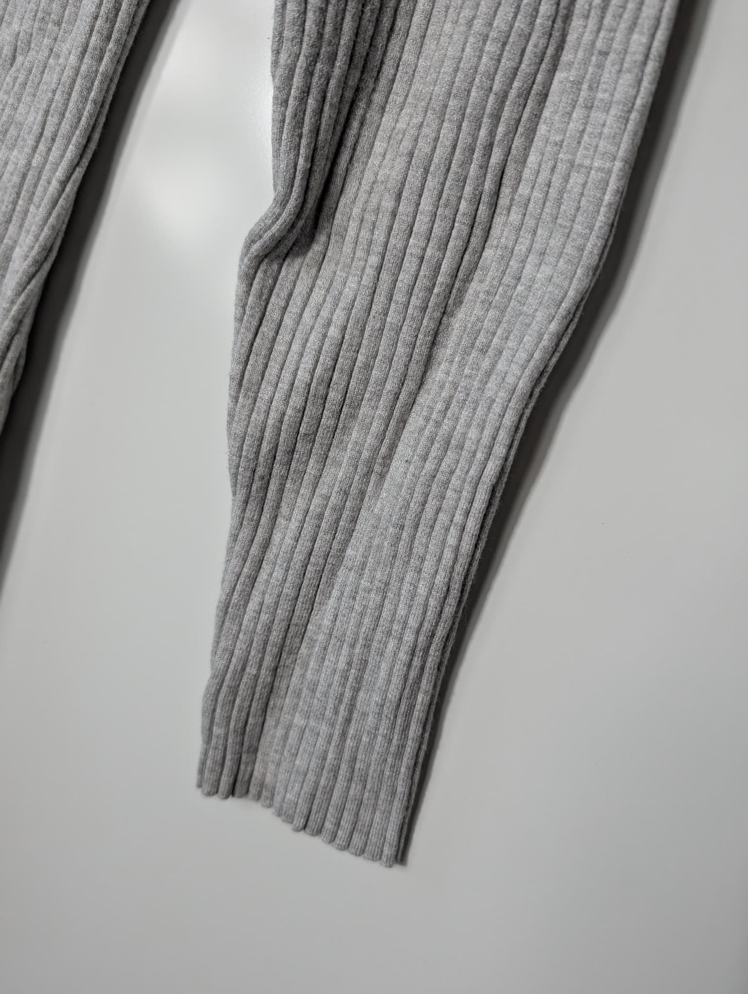 Seed Heritage Ribbed Knit Long Sleeve Midi Dress Grey XL — photo 3 of 10