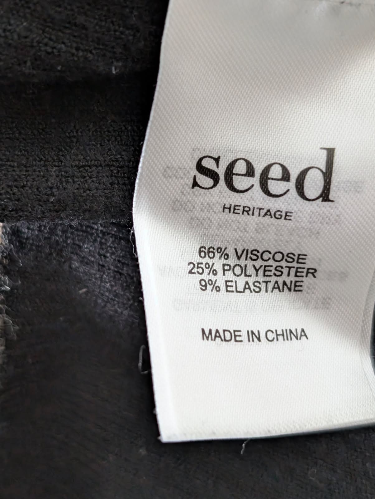 Seed Heritage V-Neck Cardigan - Black and Tan Striped Women's Size M — photo 4 of 8