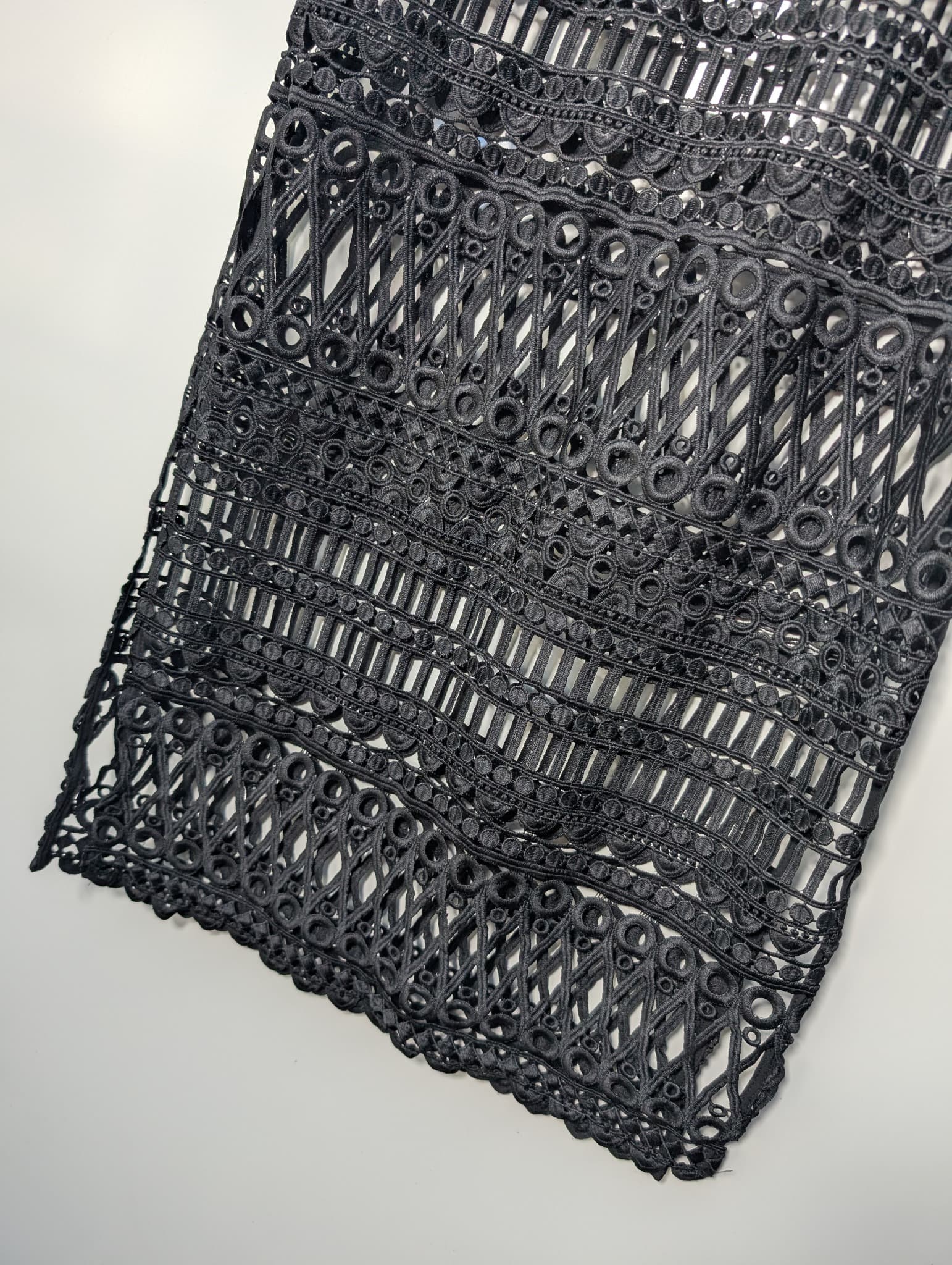Shakuhachi Guipure Lace Midi Dress Black Women's AU 8 — photo 2 of 10