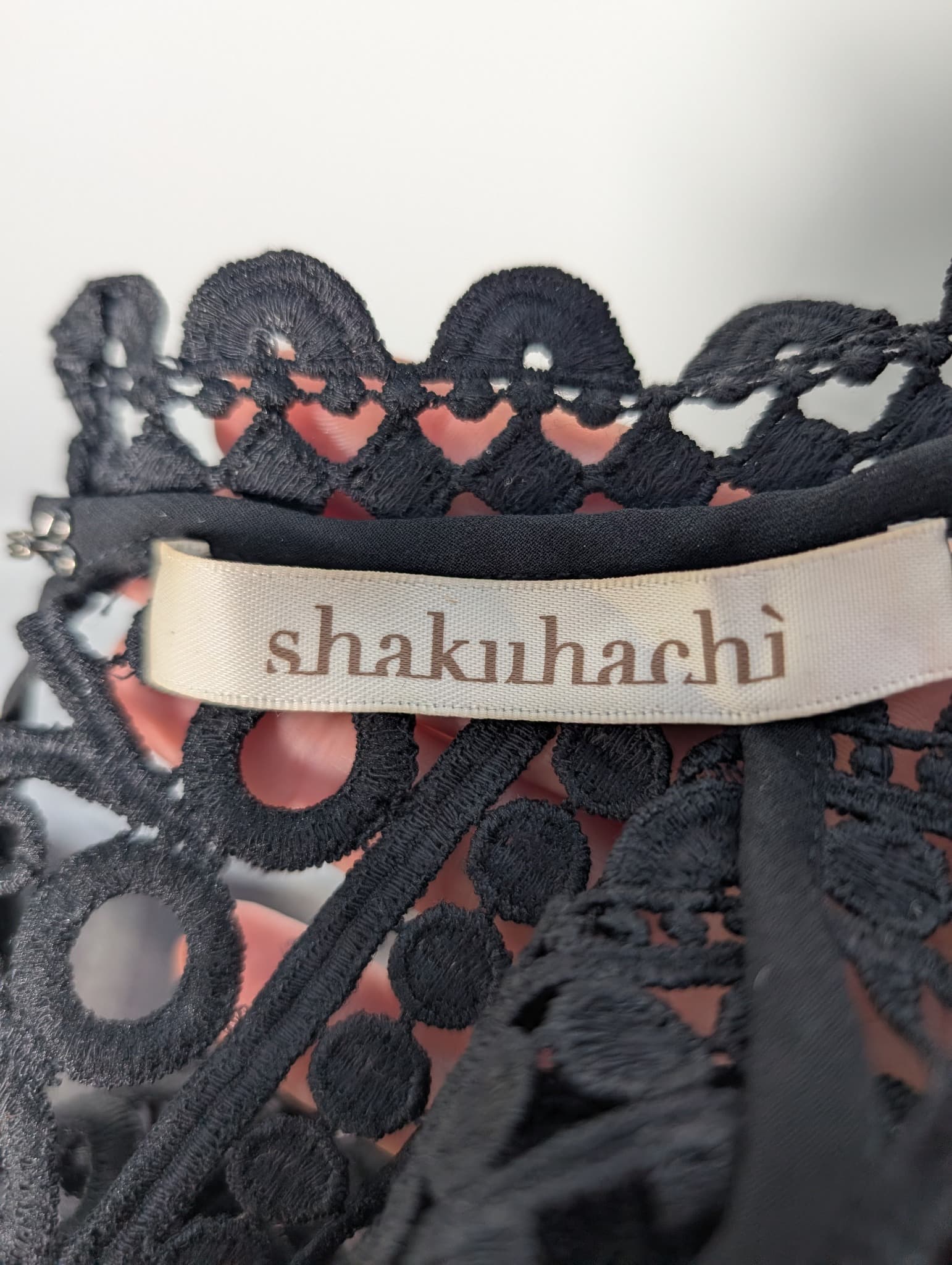 Shakuhachi Guipure Lace Midi Dress Black Women's AU 8 — photo 7 of 10