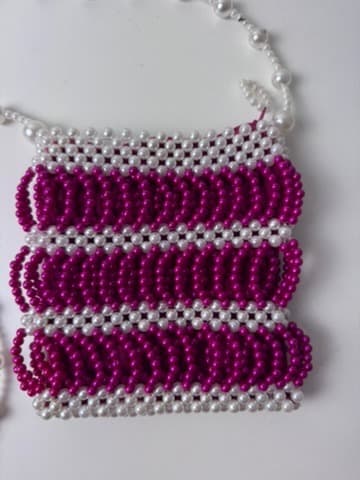 Shrimps Antonia Beaded Bag Pink and White Pearl Effect — photo 5 of 10