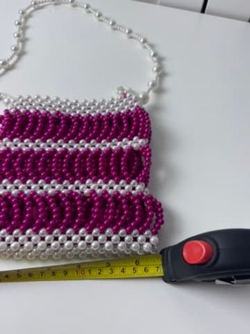 Shrimps Antonia Beaded Bag Pink and White Pearl Effect — photo 8 of 10