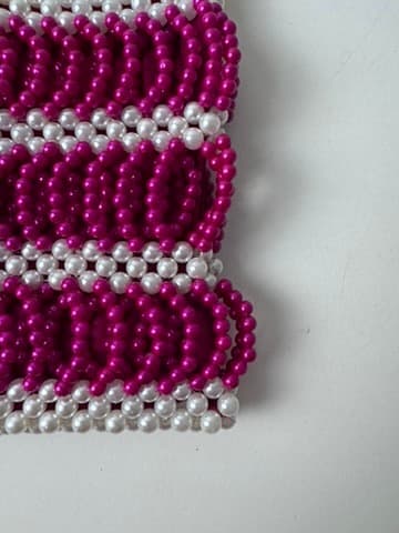 Shrimps Antonia Beaded Bag Pink and White Pearl Effect — photo 10 of 10