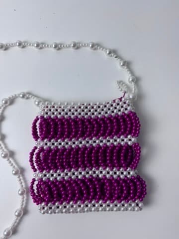 Shrimps Antonia Beaded Bag Pink and White Pearl Effect — photo 3 of 10