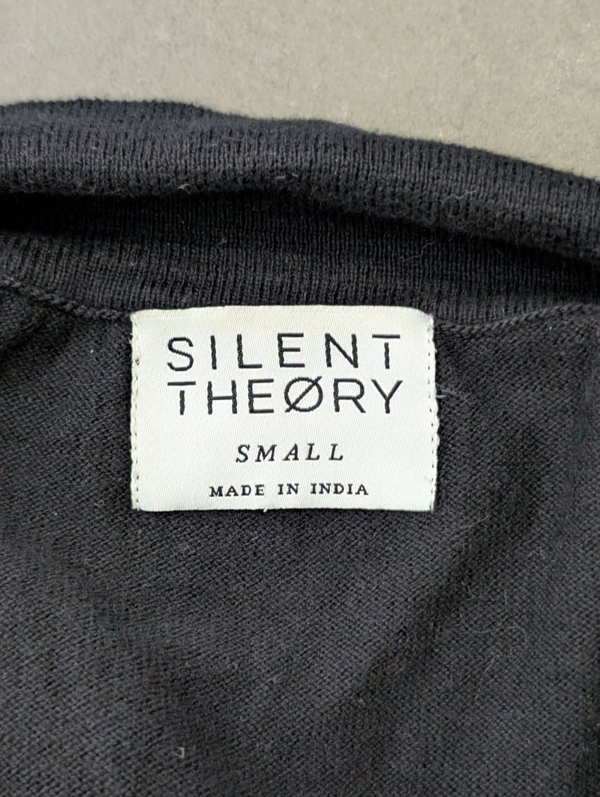 Silent Theory Black Polo Shirt - Men's Size Small — photo 4 of 9