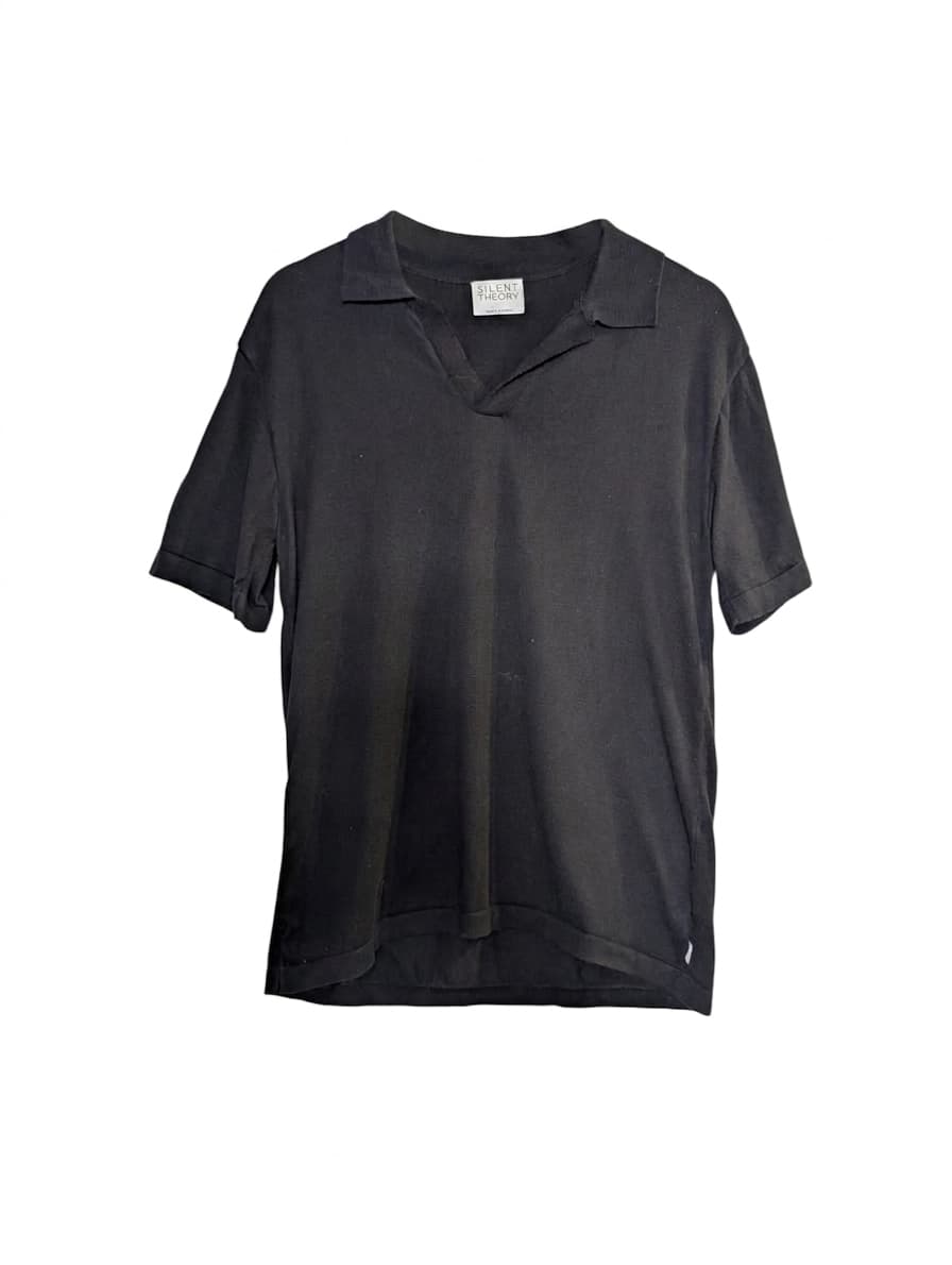 Silent Theory Black Polo Shirt - Men's Size Small — photo 1 of 9