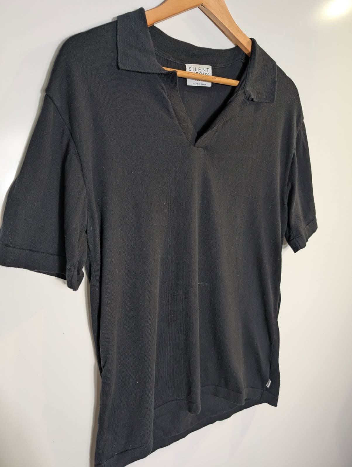 Silent Theory Black Polo Shirt - Men's Size Small — photo 7 of 9