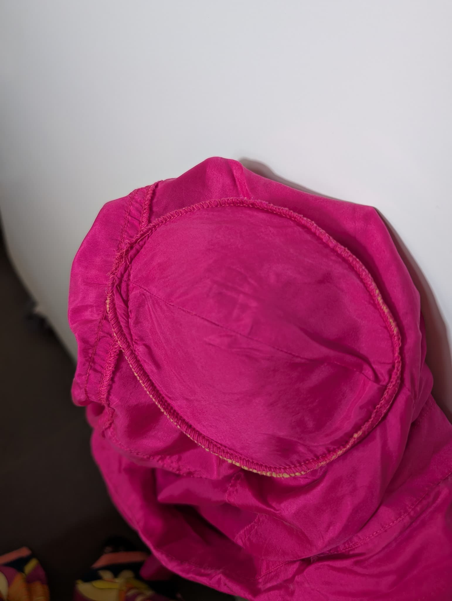 Silkstar Vintage Silk Button-Down Shirt Hot Pink — photo 6 of 6
