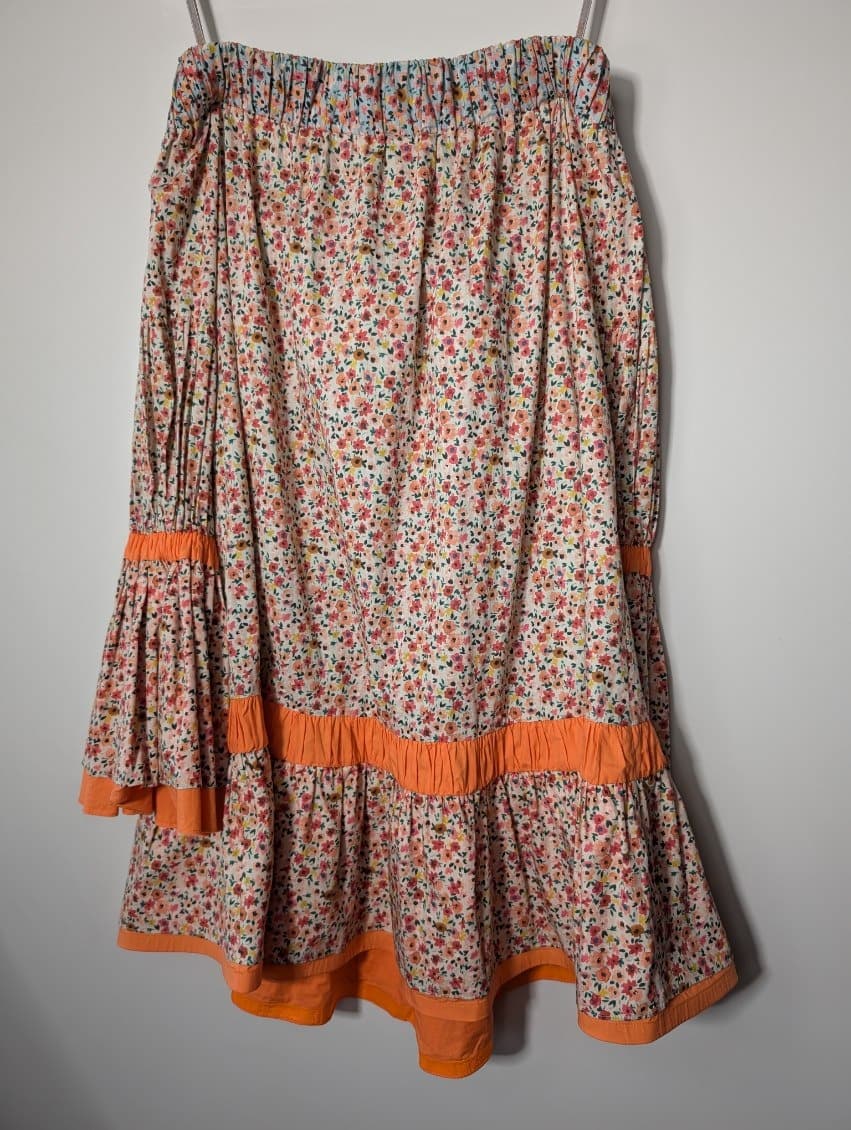 Silvia Tcherassi Pescali Floral Cotton Dress Size S — photo 5 of 7