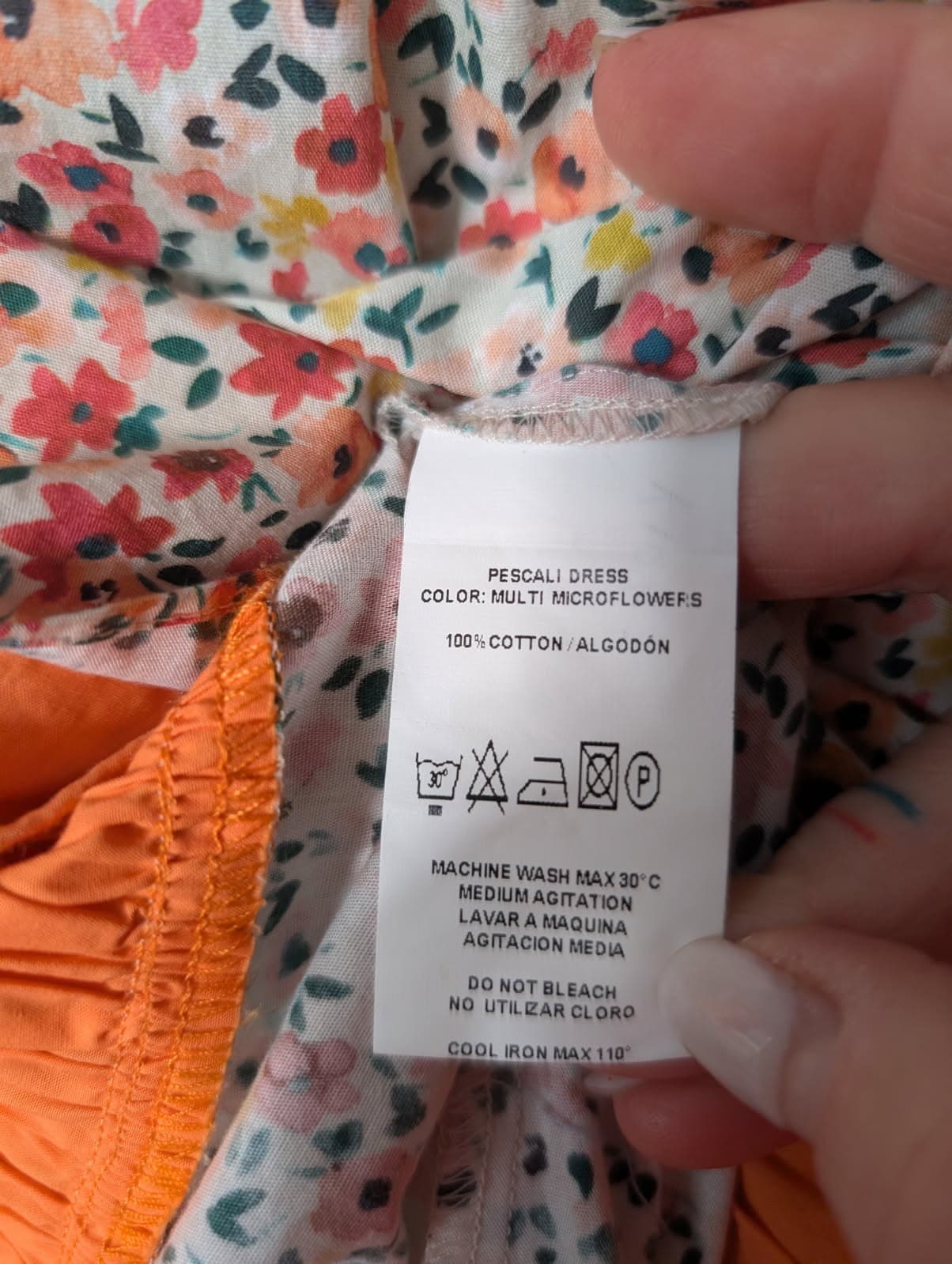 Silvia Tcherassi Pescali Floral Cotton Dress Size S — photo 6 of 7