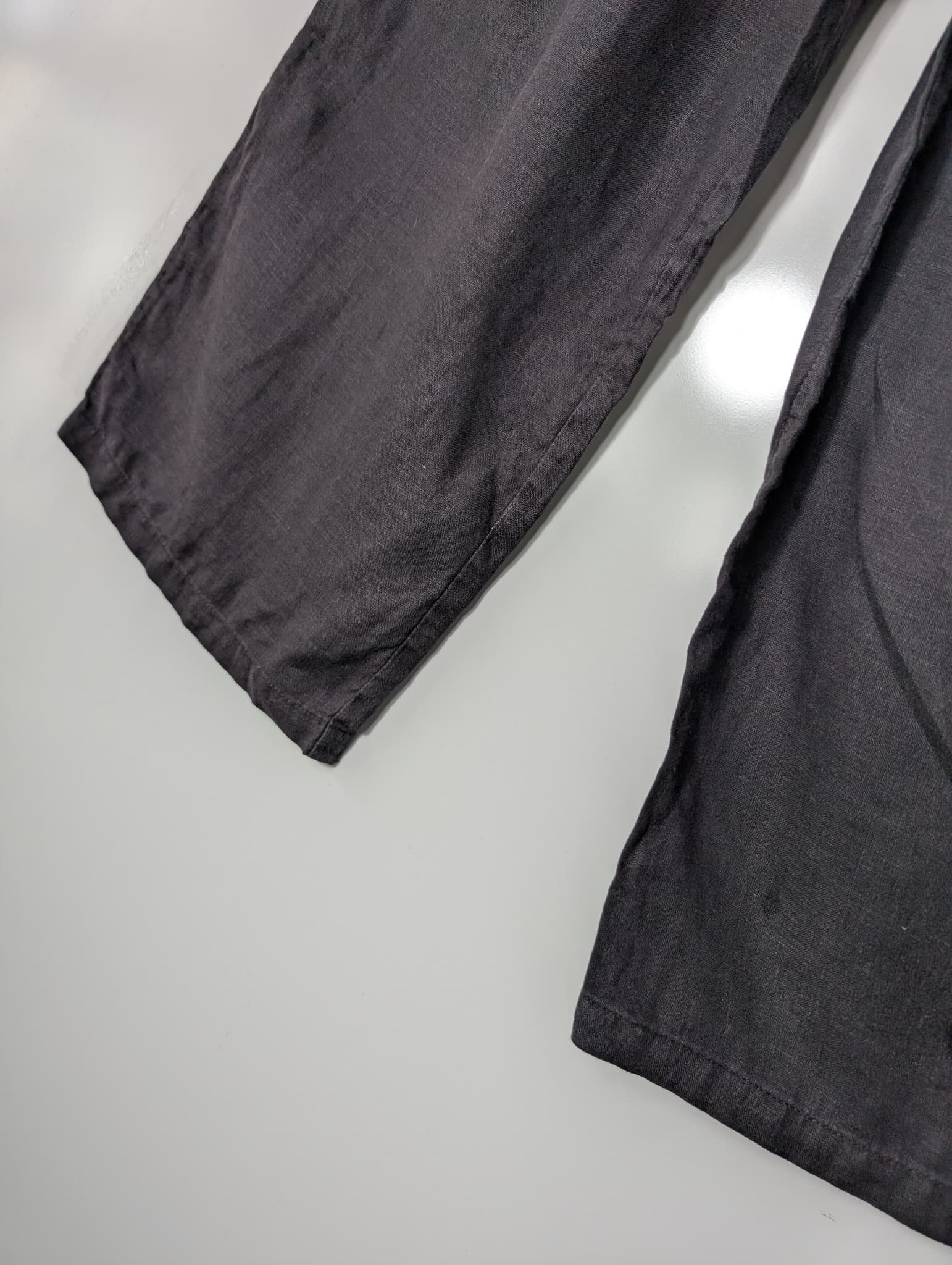 SIR. Linen Wide-Leg Trousers Dark Grey Size 1 — photo 3 of 6