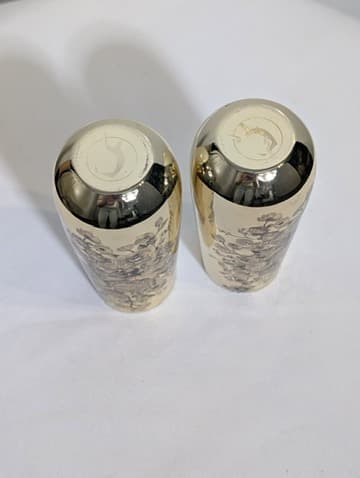 Smugglers Notch Distillery Stemless Champagne Flutes Etched Brass Set of 2 — photo 2 of 4