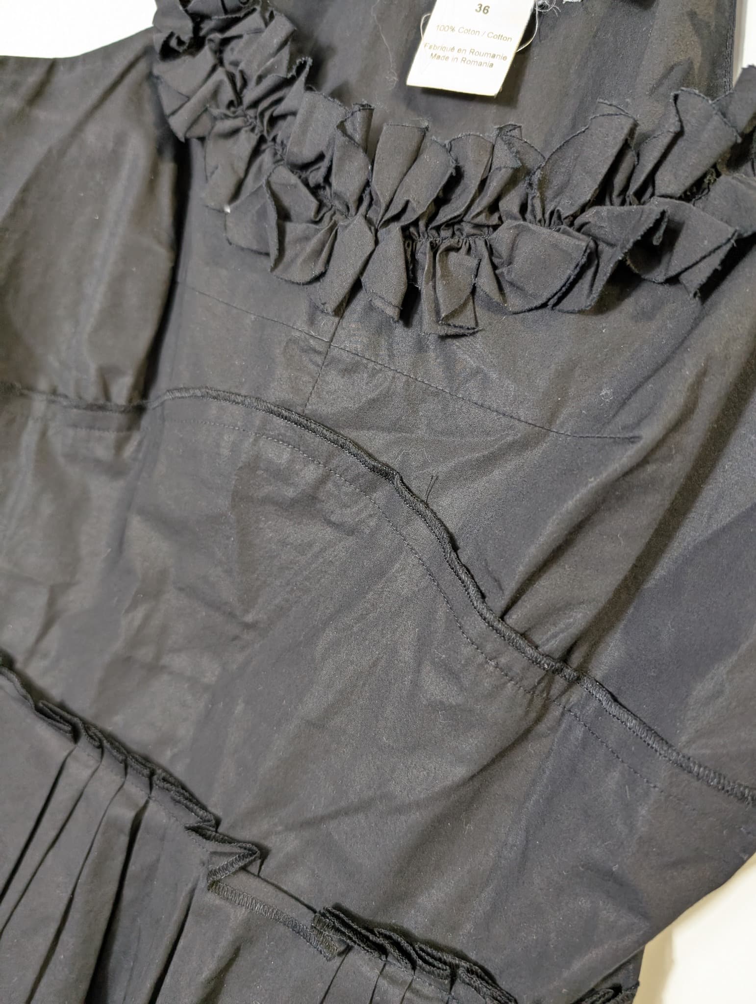 Sonia by Sonia Rykiel Ruffle Peplum Top Black Size 36 — photo 2 of 15
