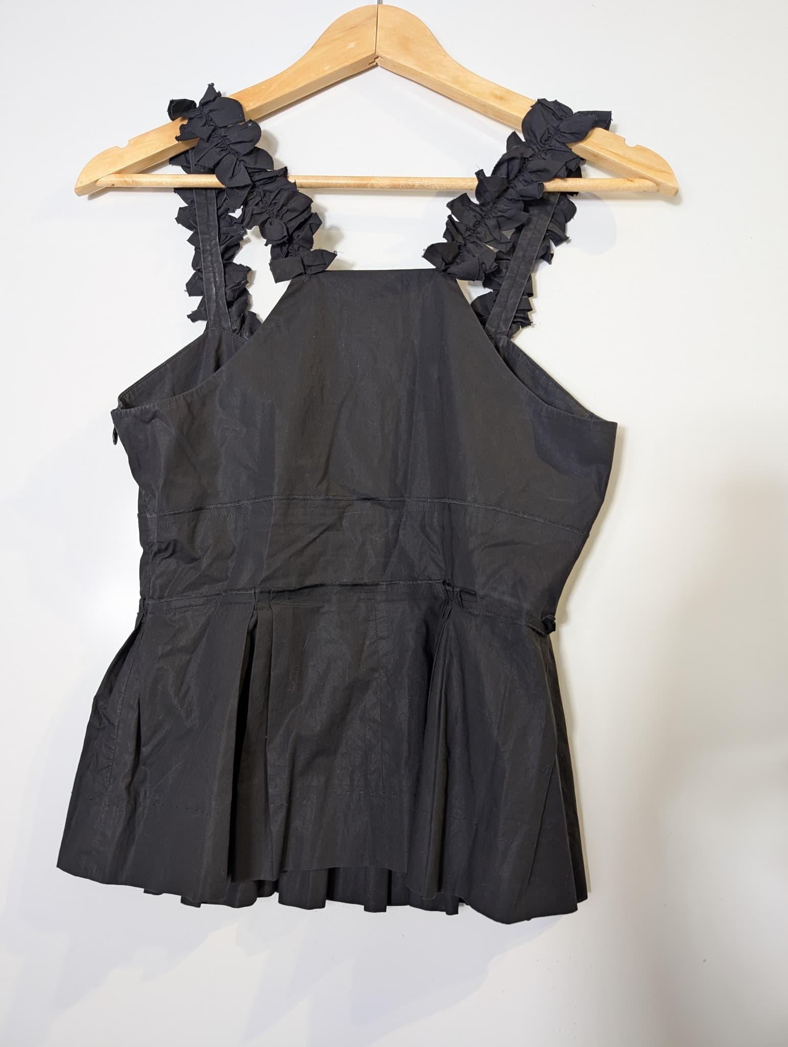 Sonia by Sonia Rykiel Ruffle Peplum Top Black Size 36 — photo 3 of 15