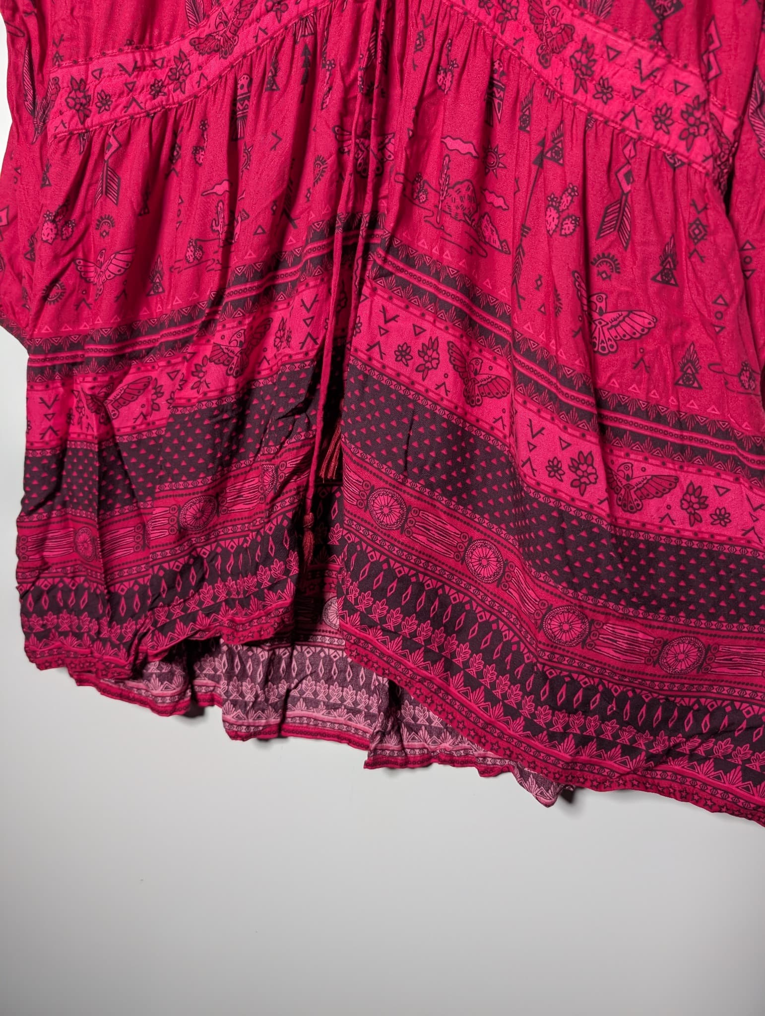 SPELL Desert Wanderer Tunic Dress Red XL — photo 3 of 8