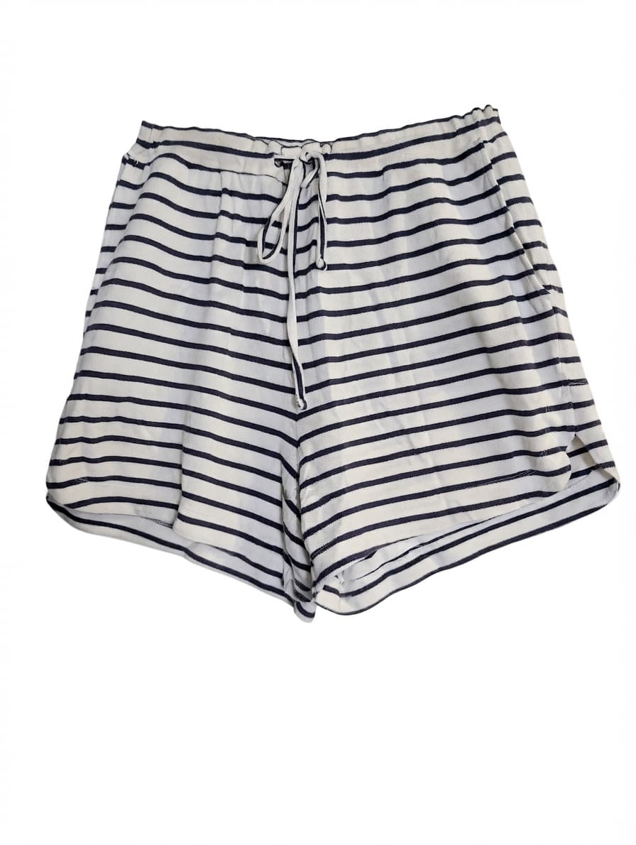 Sportscraft Striped Drawstring Lounge Shorts Navy & White Size M — photo 1 of 6