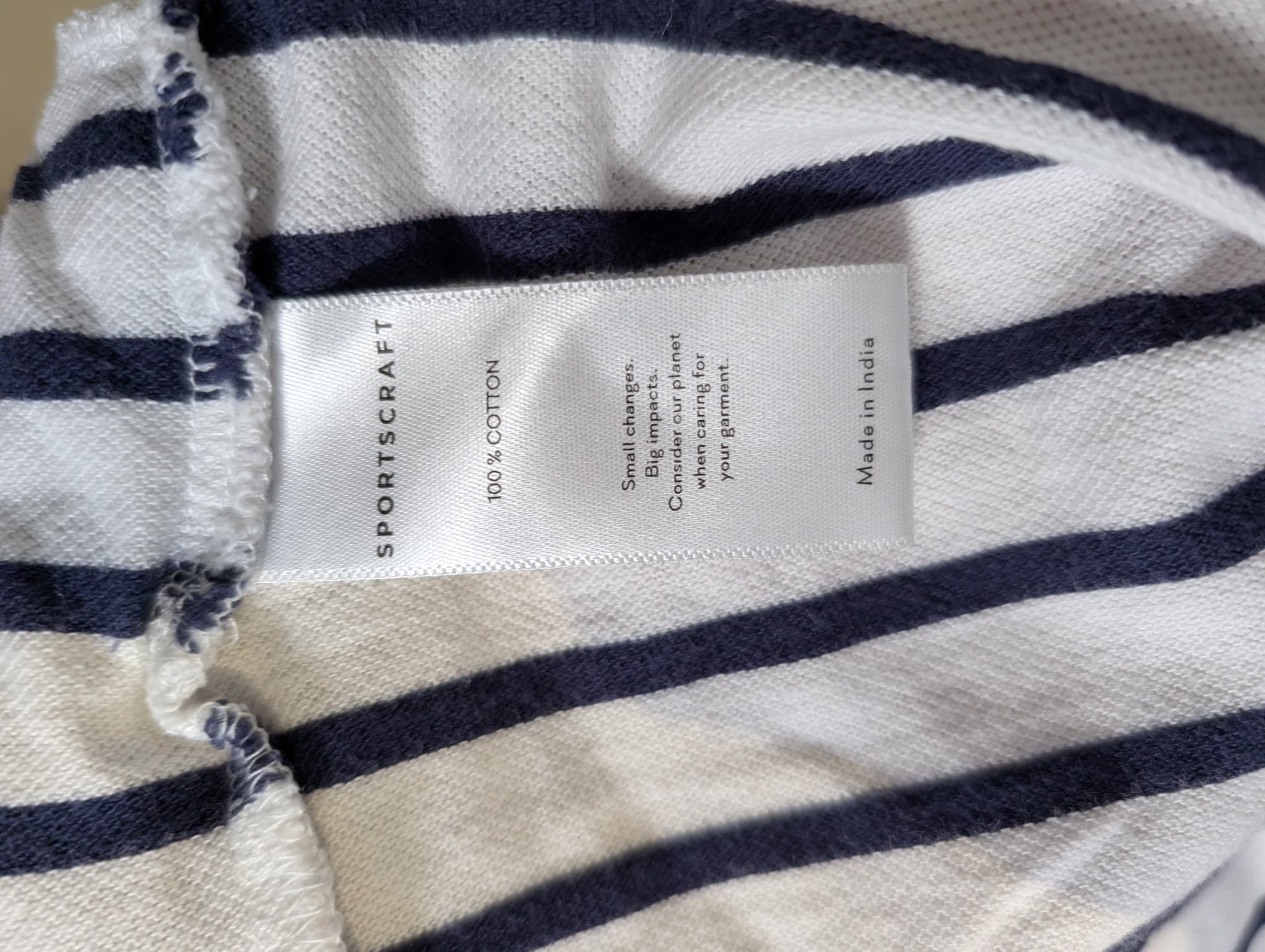 Sportscraft Striped Drawstring Lounge Shorts Navy & White Size M — photo 5 of 6