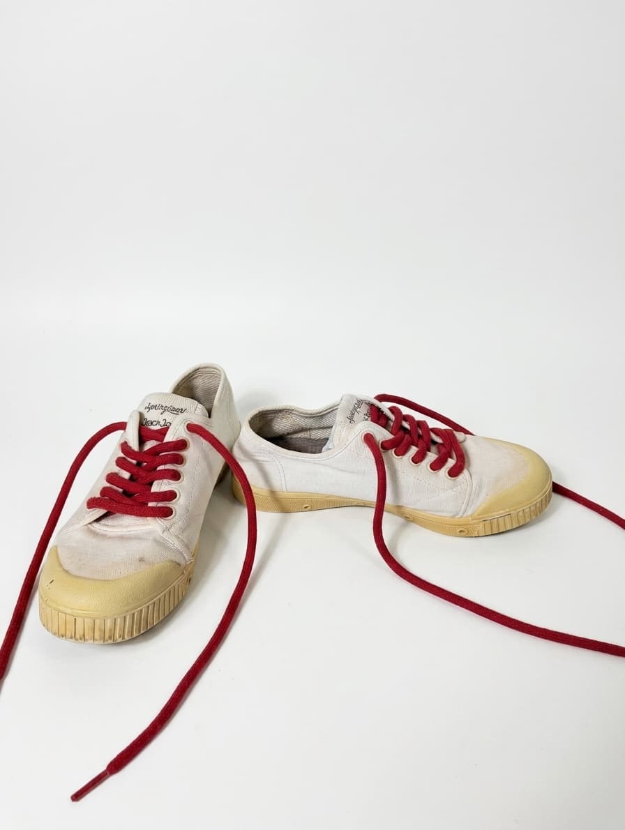 Spring Court G2 Canvas Low-Top Sneakers - White/Red EU 37 — photo 1 of 8