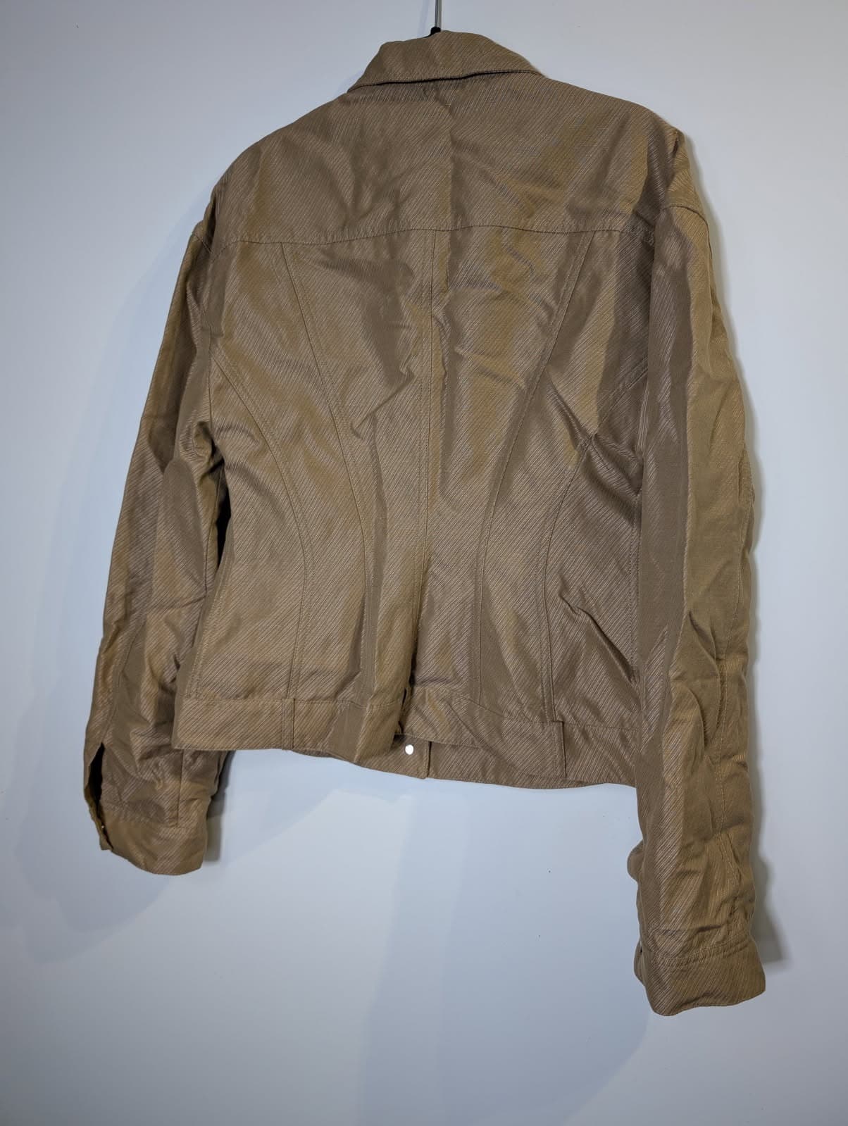 Stella McCartney Button-Down Jacket Tan Diagonal Stripe — photo 5 of 5