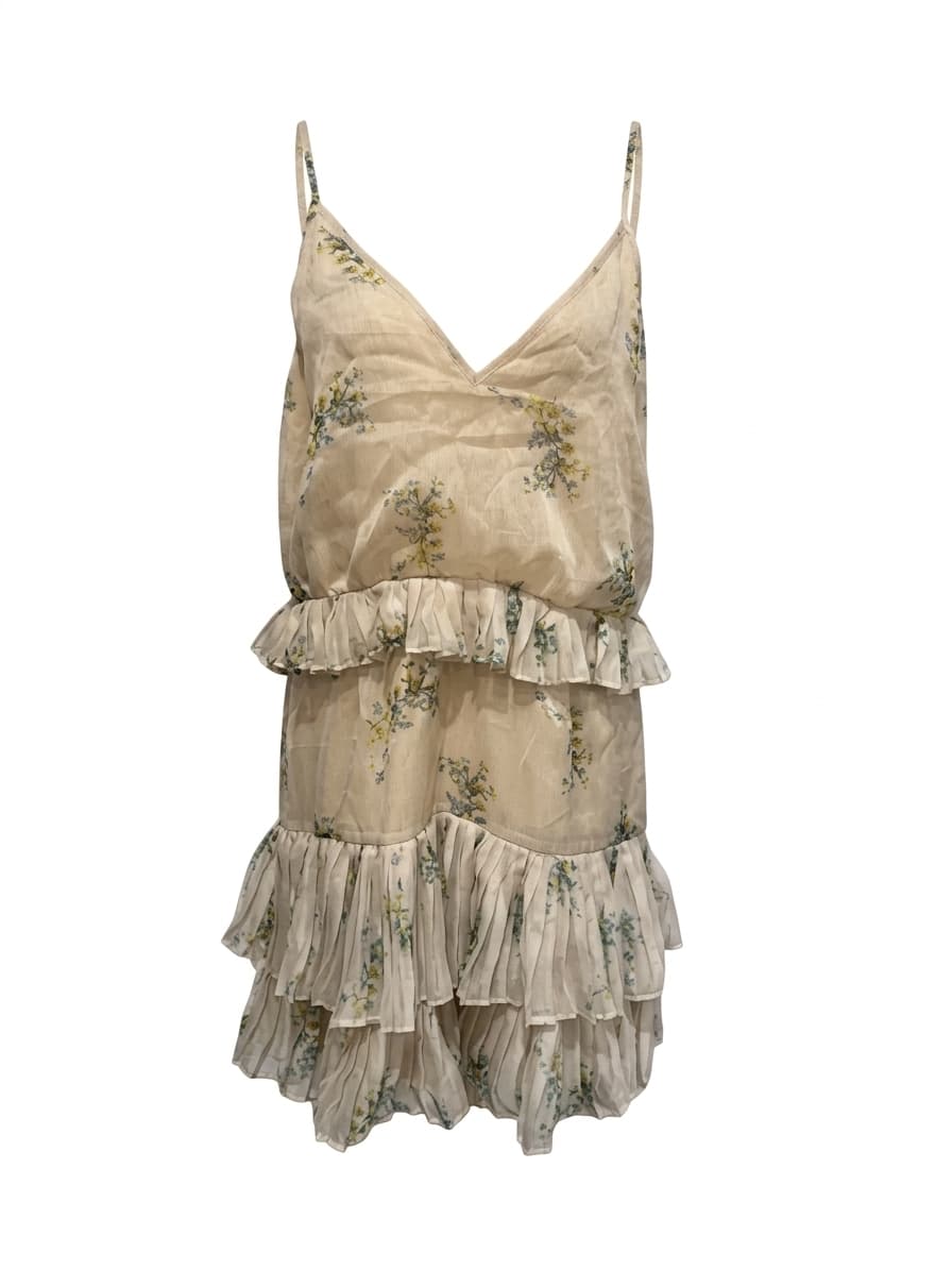Stevie May Cream Floral Spaghetti Strap Dress — photo 1 of 8