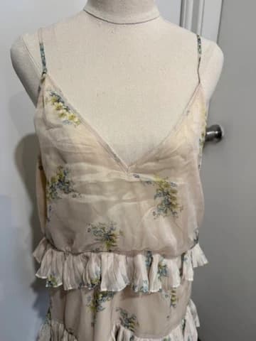 Stevie May Cream Floral Spaghetti Strap Dress — photo 5 of 8