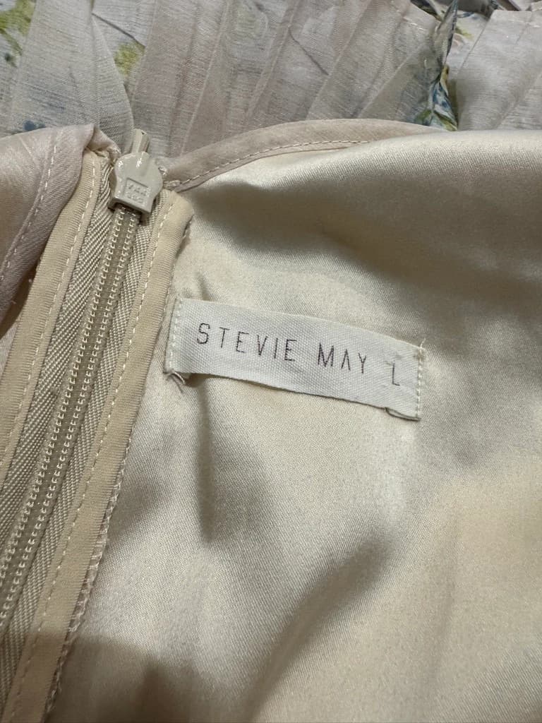 Stevie May Cream Floral Spaghetti Strap Dress — photo 8 of 8