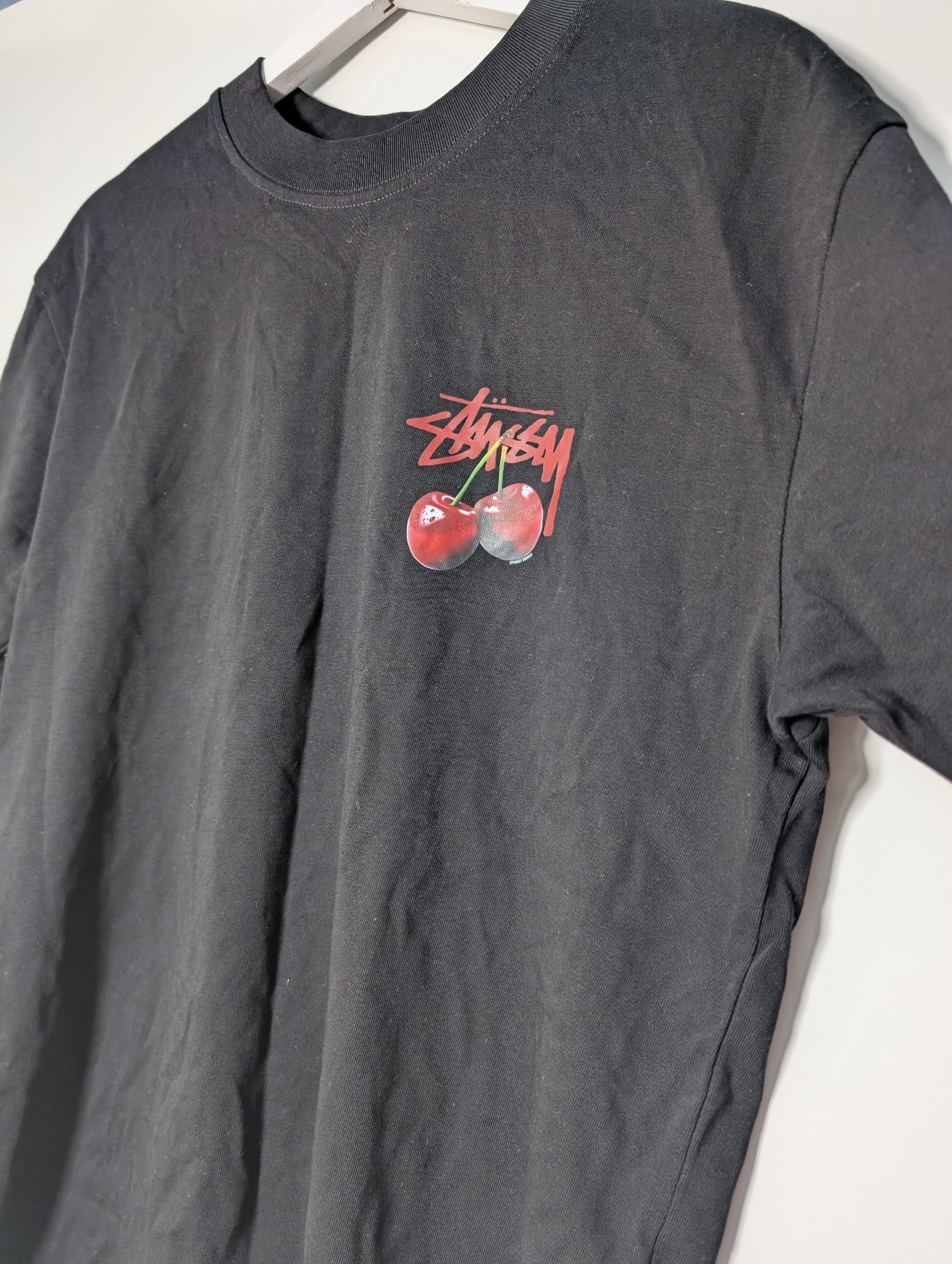 Stussy Cherry Graphic T-Shirt Black Size M — photo 3 of 7