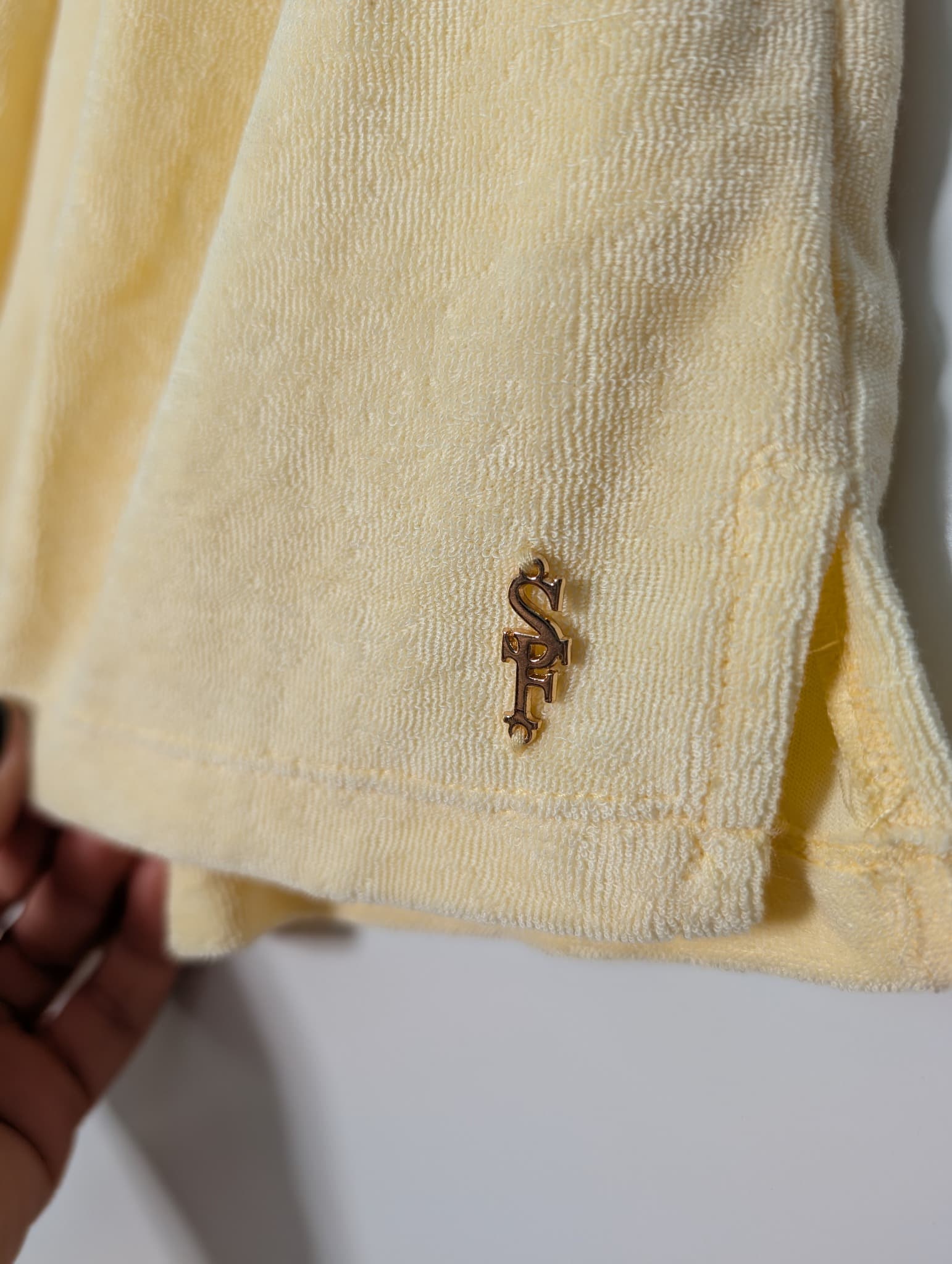 Sugarfree Terry Cloth Tube Top and Shorts Set Yellow XS — photo 5 of 11