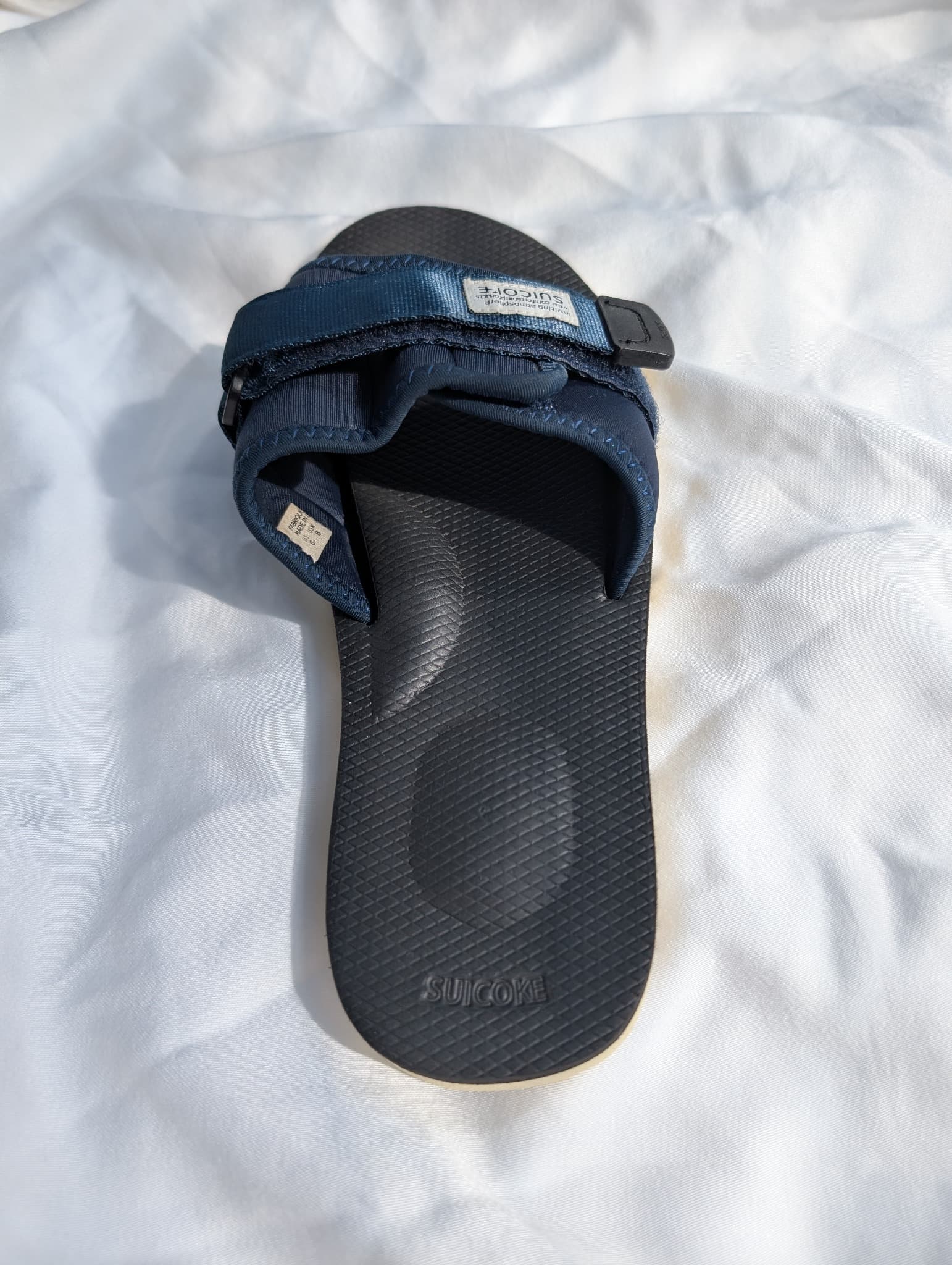 SUICOKE Moto-Cab Sandals Navy Blue Unisex Size 6 — photo 3 of 10